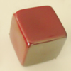 Uv polishing Acrylic Beads, Cube 20mm Hole:2mm, Sold by Bag  