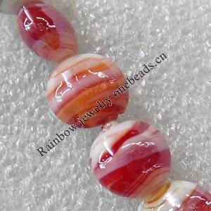 Lampwork Beads, Flat Round 16mm Hole:About 1.5mm, Sold by PC