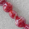 Lampwork Beads, Flat Round 20mm Hole:About 1.5mm, Sold by PC