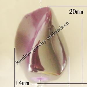 Uv polishing Acrylic Beads, 20x14mm Hole:1mm, Sold by Bag  
