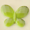 Uv polishing Acrylic Beads, Butterfly 30x23mm Hole:2mm, Sold by Bag  