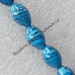 Lampwork Beads, Oval 21x11mm Hole:About 1.5mm, Sold by PC