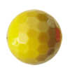 Uv polishing Acrylic Beads, Faceted Round 18mm Hole:2mm, Sold by Bag  