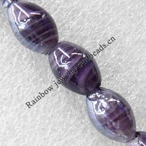 Lampwork Beads, Oval 12x16mm Hole:About 1.5mm, Sold by PC