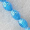 Lampwork Beads, Oval 12x16mm Hole:About 1.5mm, Sold by PC