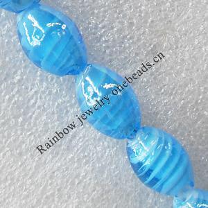 Lampwork Beads, Oval 12x16mm Hole:About 1.5mm, Sold by PC