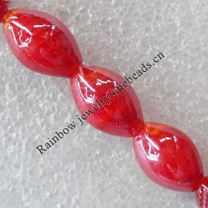 Lampwork Beads, Oval 12x16mm Hole:About 1.5mm, Sold by PC