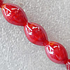 Lampwork Beads, Oval 12x16mm Hole:About 1.5mm, Sold by PC