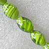 Lampwork Beads, Oval 12x16mm Hole:About 1.5mm, Sold by PC