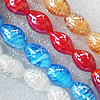 Lampwork Beads, Mix Color Oval 21x11mm Hole:About 1.5mm, Sold by Group