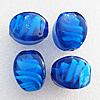 Lampwork Beads, Faceted Oval 18x25mm Hole:About 1.5mm, Sold by PC