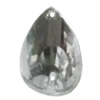 Taiwan Acrylic Cabochons with 2 Holes, Fluted Teardrop 8x14mm, Hole:About 0.5mm, Sold by Bag 