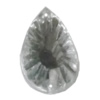 Taiwan Acrylic Cabochons with 2 Holes, Fluted Teardrop 8x14mm, Hole:About 0.5mm, Sold by Bag 
