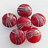 Gold Sand Lampwork Beads, Flat Round 20x10mm Hole:About 1.5mm, Sold by PC