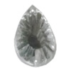 Taiwan Acrylic Cabochons with 2 Holes, Faceted Teardrop 11x21mm, Hole:About 1mm, Sold by Bag 