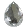 Taiwan Acrylic Cabochons with 2 Holes, Faceted Teardrop 18x25mm, Hole:About 1mm, Sold by Bag 