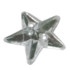 Taiwan Acrylic Cabochons with 2 Holes, Star 10mm, Hole:About 1mm, Sold by Bag 