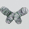 Iron Thread Component Handmade Lead-free, Butterfly 105x70mm, Sold by Bag