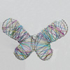 Iron Thread Component Handmade Lead-free, Butterfly 105x70mm, Sold by Bag