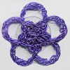 Iron Thread Component Handmade Lead-free, Flower 35mm, Sold by Bag