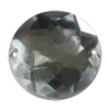 Taiwan Acrylic Cabochons with 2 Holes, Faceted Half Round 14mm, Hole:About 1mm, Sold by Bag 