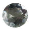 Taiwan Acrylic Cabochons with 2 Holes, Faceted Half Round 15mm, Hole:About 1mm, Sold by Bag 
