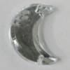 Taiwan Acrylic Cabochons with 2 Holes, Faceted Half Round 16mm, Hole:About 1mm, Sold by Bag 