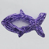 Iron Thread Component Handmade Lead-free, Fish 20x30mm, Sold by Bag