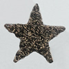 Iron Thread Component Handmade Lead-free, Star 28mm, Sold by Bag