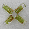 Gold Sand Lampwork Beads, Column 20x10mm Hole:About 2mm, Sold by PC