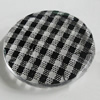 Watermark Acrylic Beads, Flat Round 25mm Hole:2mm, Sold by Bag