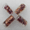 Gold Sand Lampwork Beads, Column 20x10mm Hole:About 2mm, Sold by PC