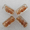 Gold Sand Lampwork Beads, Column 20x10mm Hole:About 2mm, Sold by PC