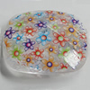 Watermark Acrylic Beads, Faceted Rectangle 38x33mm Hole:2.5mm, Sold by Bag