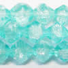 Crackle Glass Beads, Bicone, 4x4mm, Sold per 32-Inch Strand