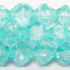 Crackle Glass Beads, Bicone, 6x6mm, Sold per 32-Inch Strand