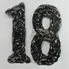 Iron Thread Component Handmade Lead-free, Number 30mm, Sold by Bag