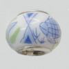 Poracelain Beads European Style,10x14mm Hole:5mm,Sold by Bag