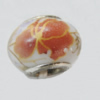 Poracelain Beads European, European Style With Iron Core Rondelle,10x14mm, Hole:5mm, Sold by Bag