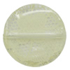 Watermark Acrylic Beads, Flat Round 25mm Hole:2mm, Sold by Bag