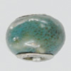 Poracelain Beads European, European Style With Iron Core Rondelle,10x14mm, Hole:5mm, Sold by Bag