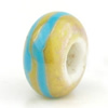 European Style Lampwork Beads, 8x14mm Hole:About 4.5mm, Sold by PC