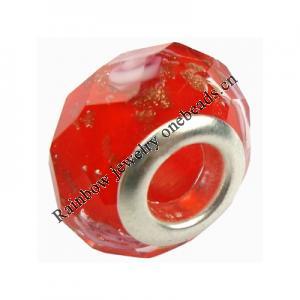 European Style Lampwork Beads, 8x14mm Hole:About 4.5mm, Sold by PC