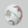 Poracelain Beads European, European Style, 10x14mm, Hole:5mm, Sold by Bag