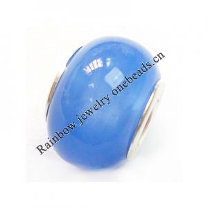 European Style Lampwork Beads, 8x14mm Hole:About 4.5mm, Sold by PC