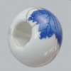 Poracelain Beads European, European Style, 10x14mm, Hole:5mm, Sold by Bag