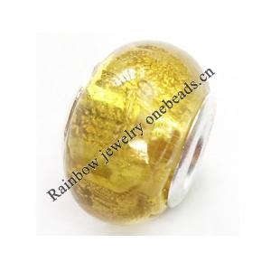 European Style Lampwork Beads, 8x14mm Hole:About 4.5mm, Sold by PC