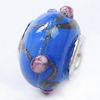 European Style Lampwork Beads, 8x14mm Hole:About 4.5mm, Sold by PC