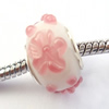 European Style Lampwork Beads, 8x14mm Hole:About 4.5mm, Sold by PC