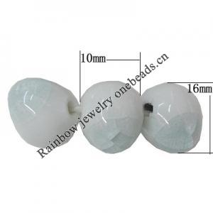 Porcelain Beads, Crackle Teardrop 10x16mm, Hole:About 1.5mm, Sold by Bag